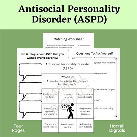 antisocial personlighetsstörning relation|Antisocial Personality Disorder (ASPD)